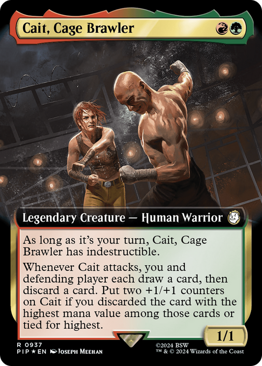 Cait, Cage Brawler (PIP-937) - Fallout: (Extended Art) Foil