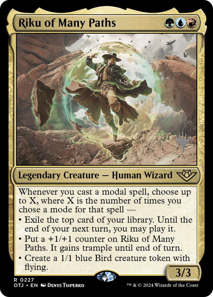 Riku of Many Paths (PPOTJ-227) - Outlaws of Thunder Junction Promos (Promo Pack)