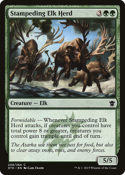 Stampeding Elk Herd (DTK-208) - Dragons of Tarkir