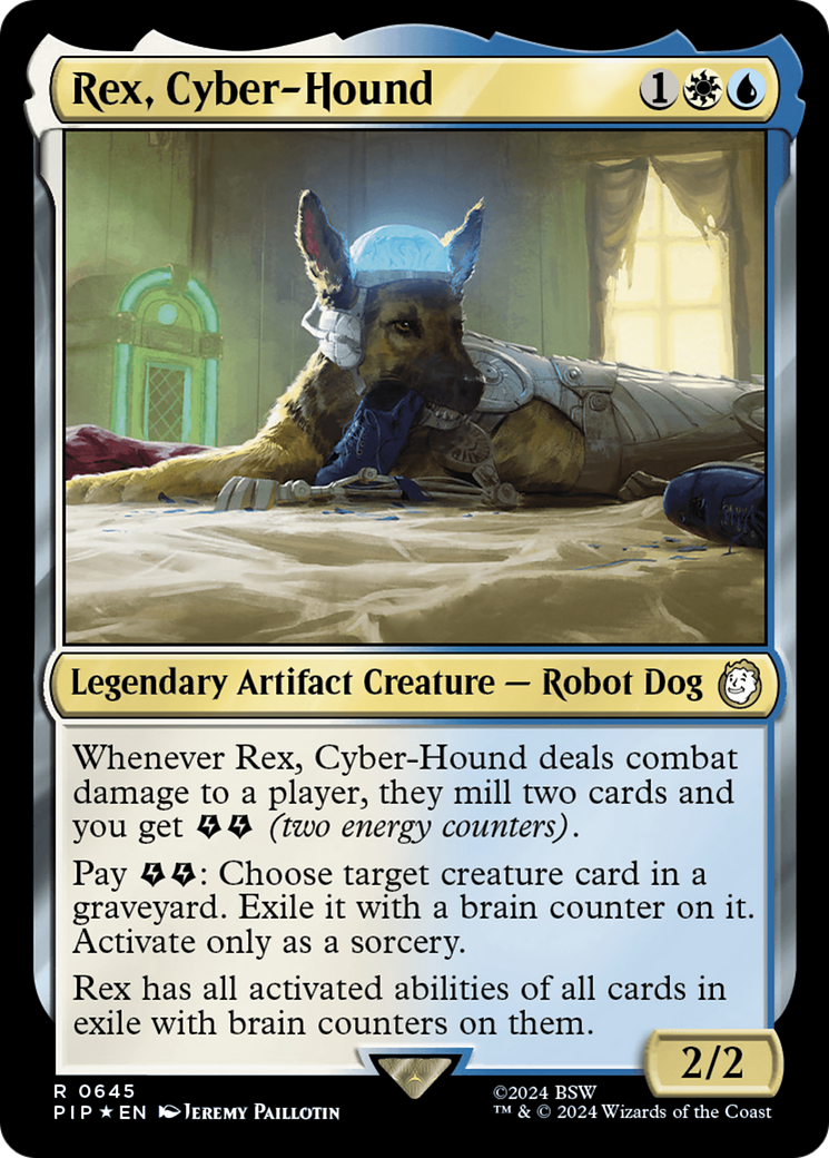 Rex, Cyber-Hound (PIP-645) - Fallout Foil