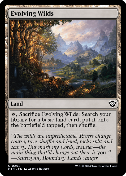 Evolving Wilds (OTC-292) - Outlaws of Thunder Junction Commander