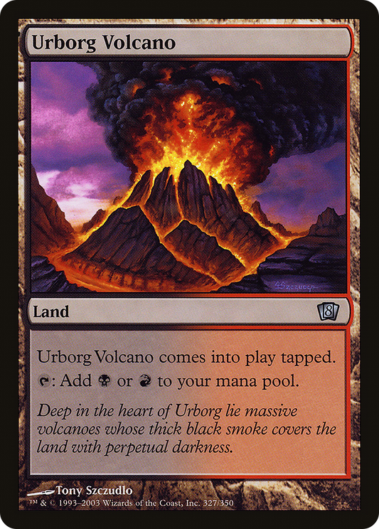 Urborg Volcano (8ED-327★) - Eighth Edition Foil