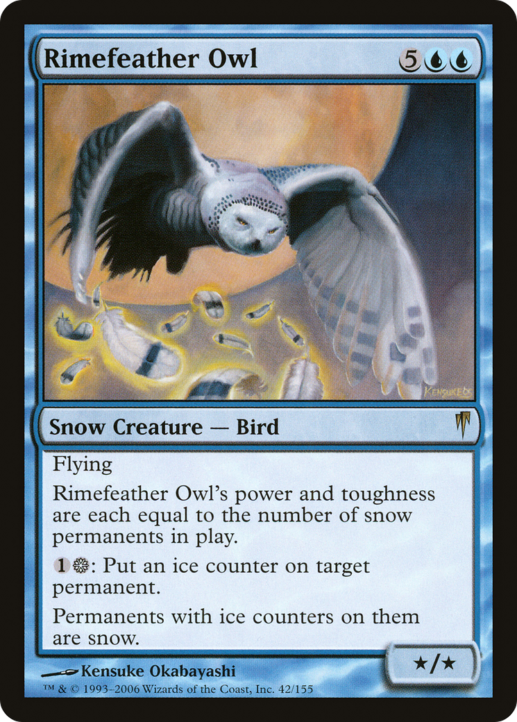 Rimefeather Owl (CSP-042) - Coldsnap Foil