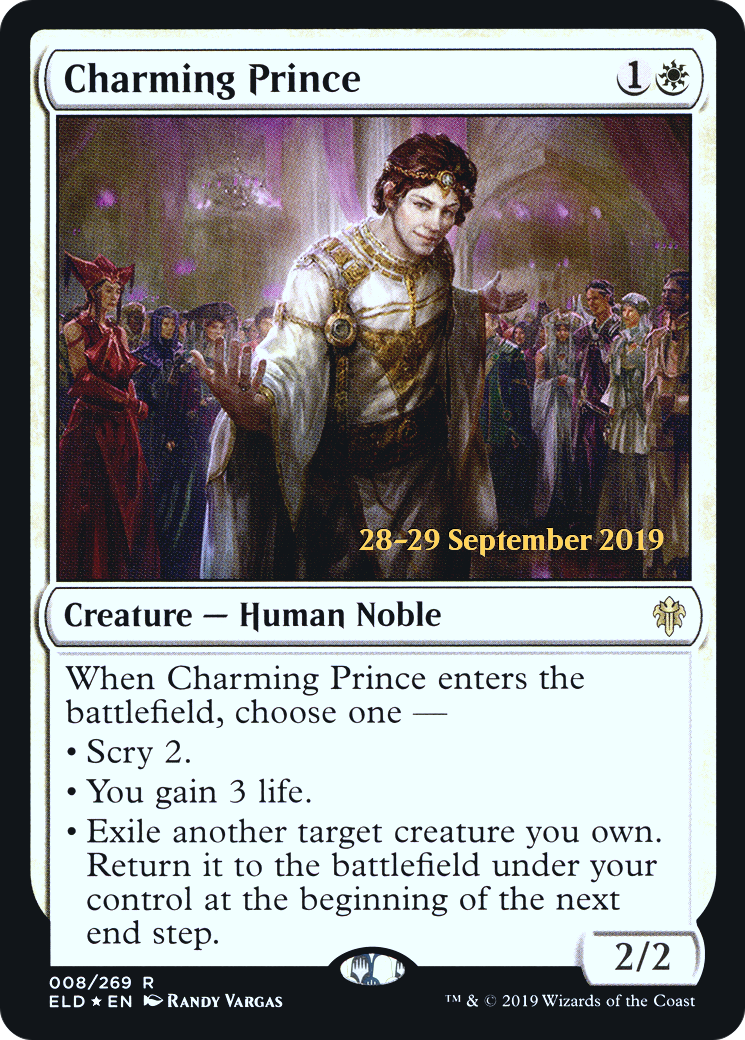 Charming Prince (PRE-08S) - Throne of Eldraine Promos (Prerelease) Foil