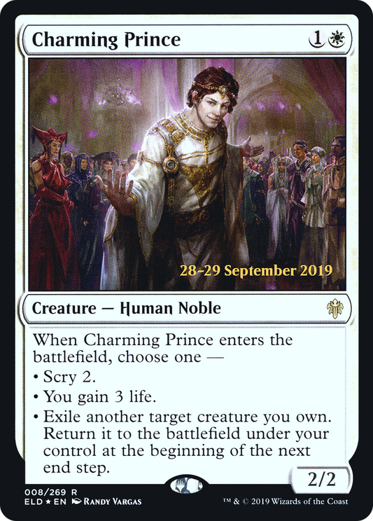 Charming Prince (PRE-08S) - Throne of Eldraine Promos (Prerelease) Foil