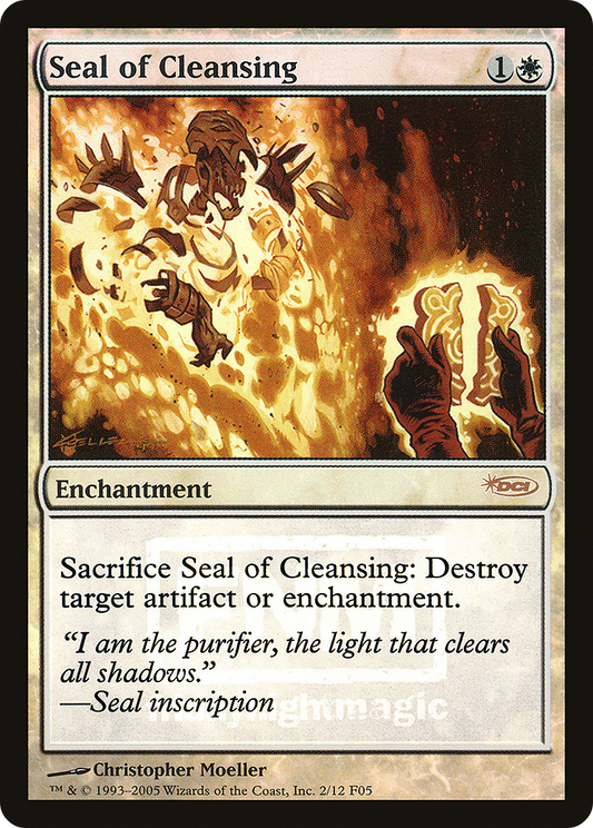 Seal of Cleansing (F05-002) - Friday Night Magic 2005 Foil