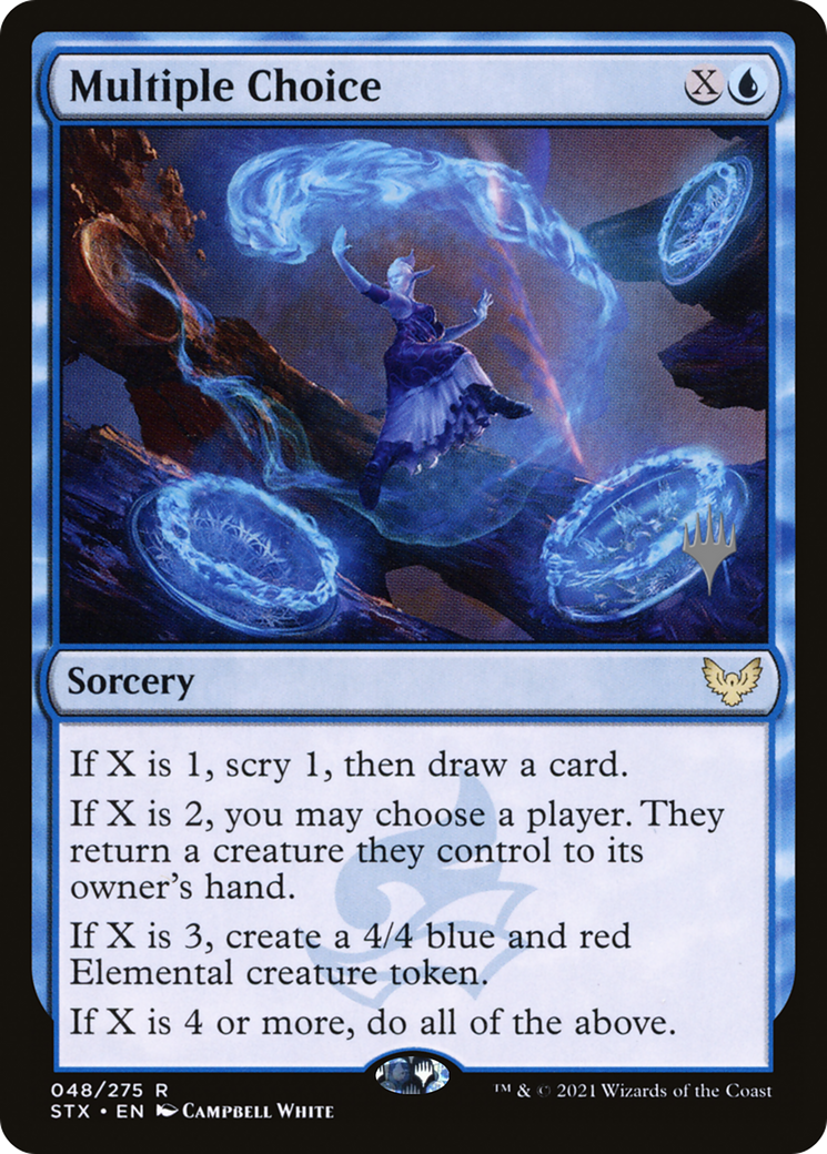 Multiple Choice  (PPSTX-048) - Strixhaven: School of Mages Promos (Promo Pack)