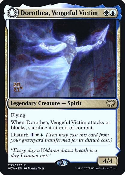 Dorothea, Vengeful Victim // Dorothea's Retribution (PVOW-235S) - Innistrad: Crimson Vow Promos: (Double Faced Transform) Foil