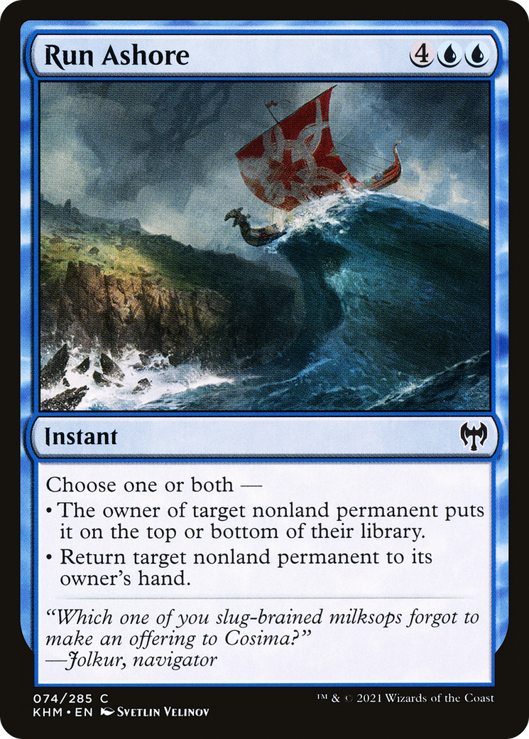 Run Ashore  (KHM-074) - Kaldheim Foil