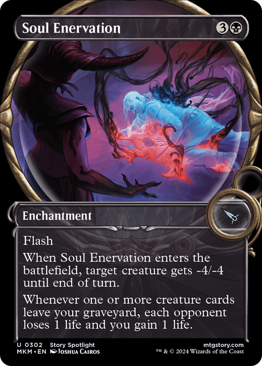 Soul Enervation (MKM-302) - Murders at Karlov Manor: (Showcase) Foil