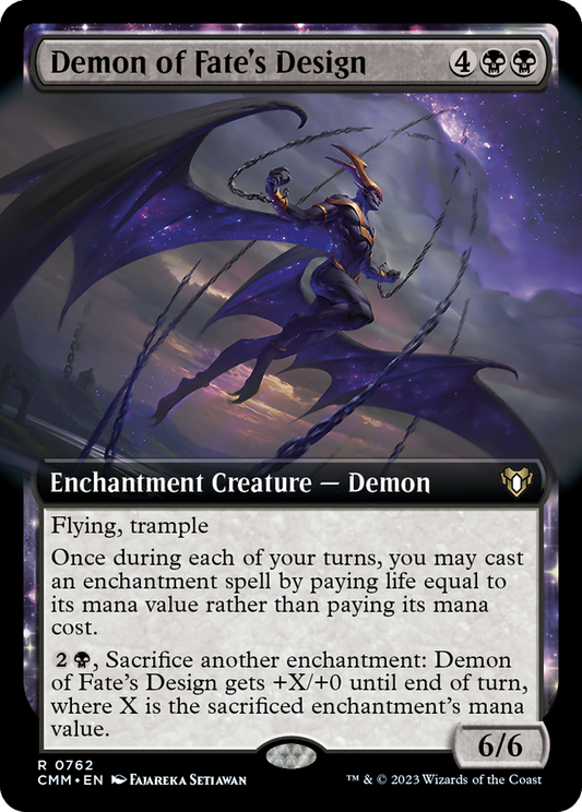 Demon of Fate's Design (CMM-762) - Commander Masters: (Extended Art)