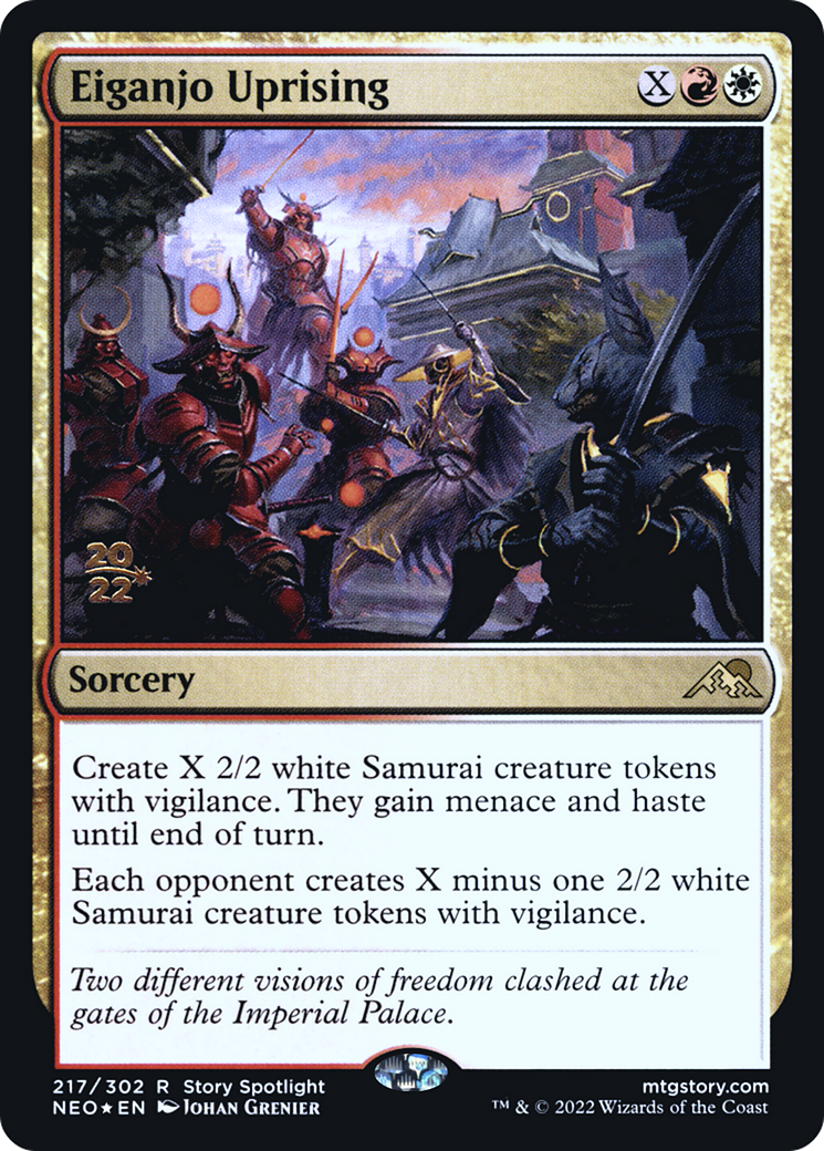 Eiganjo Uprising (PNEO-217S) - Kamigawa: Neon Dynasty Promos Foil