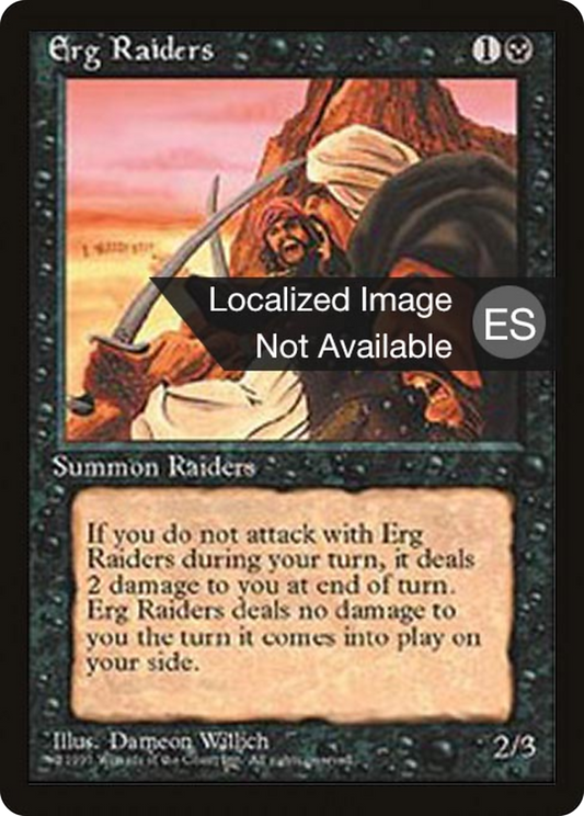 Erg Raiders (4BB-135) - Fourth Edition Foreign Black Border