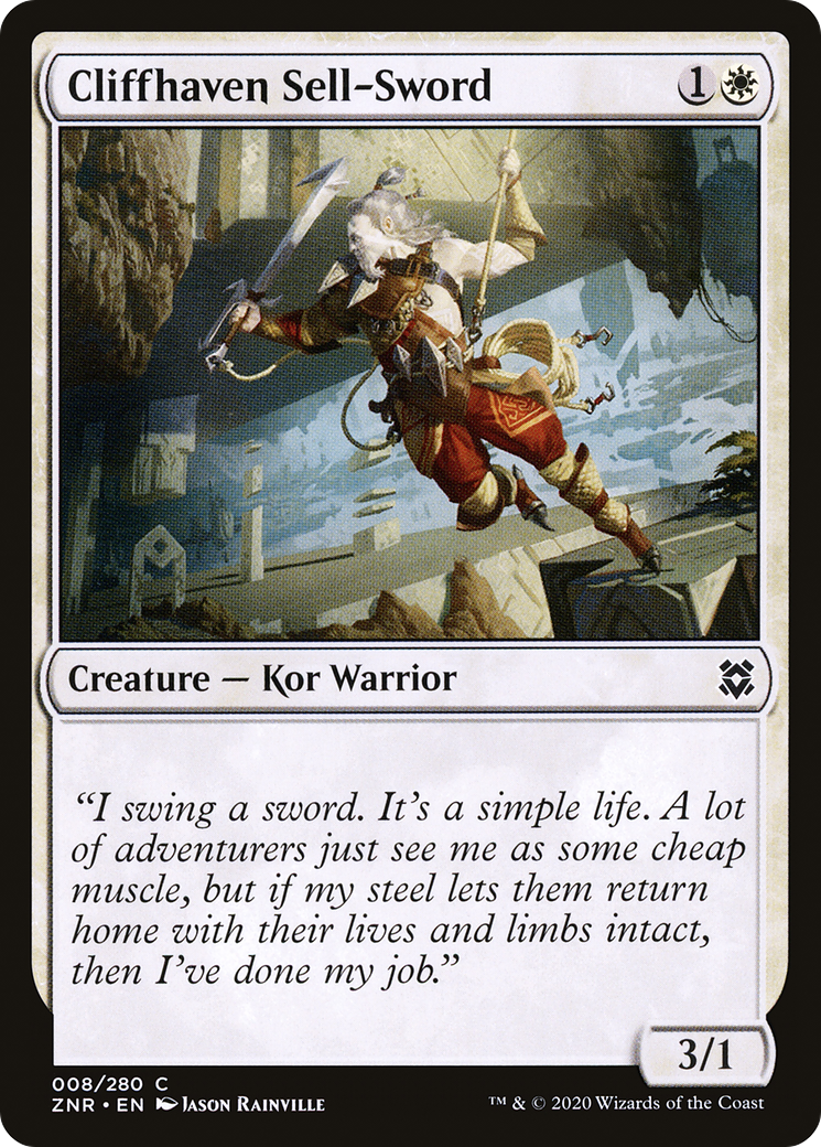 Cliffhaven Sell-Sword (ZNR-008) - Zendikar Rising