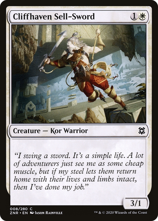 Cliffhaven Sell-Sword (ZNR-008) - Zendikar Rising