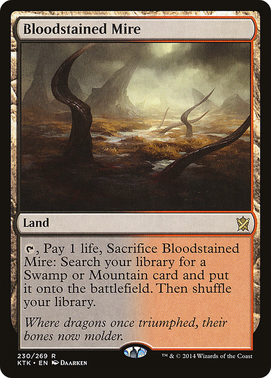 Bloodstained Mire (KTK-230) - Khans of Tarkir Foil
