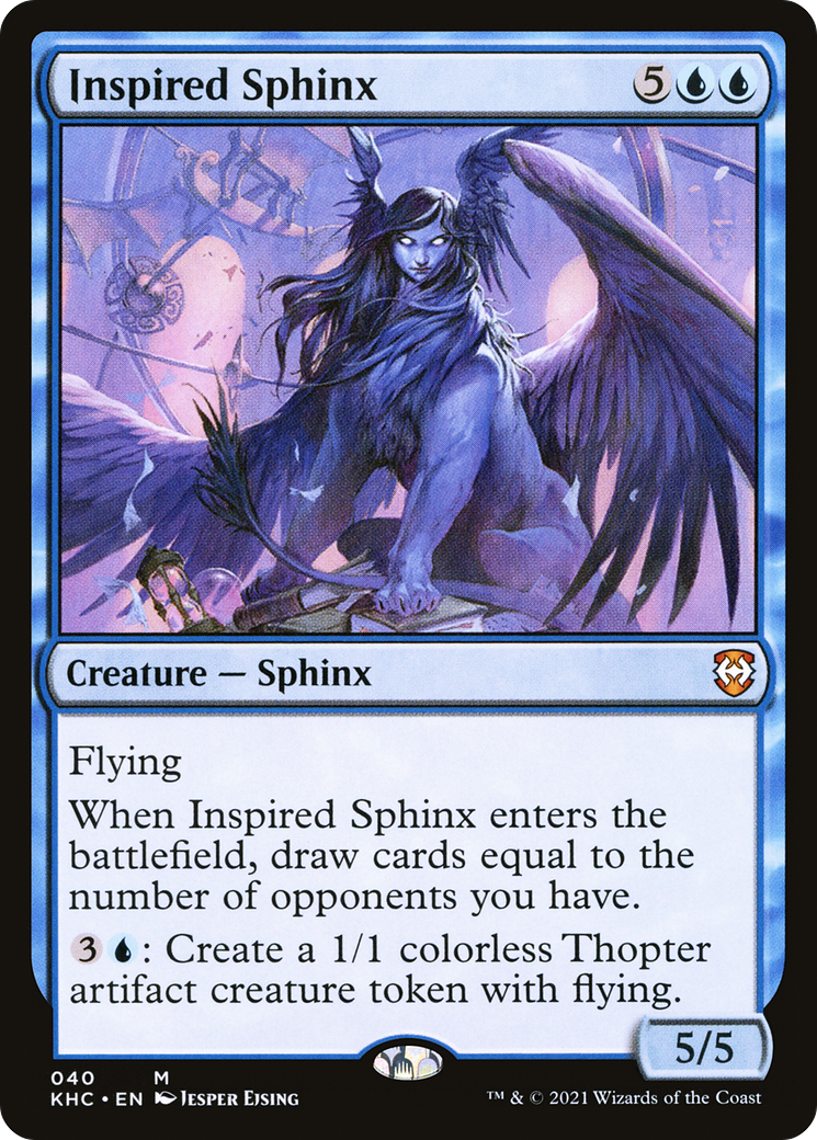 Inspired Sphinx (KHC-040) - Kaldheim Commander