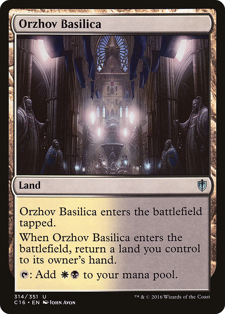 Orzhov Basilica (C16-314) - Commander 2016