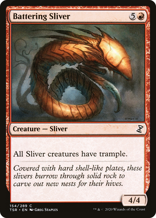 Battering Sliver (TSR-154) - Time Spiral Remastered Foil