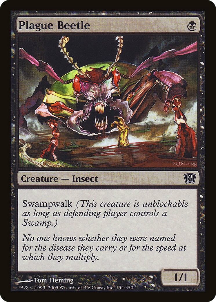 Plague Beetle (9ED-154★) - Ninth Edition Foil