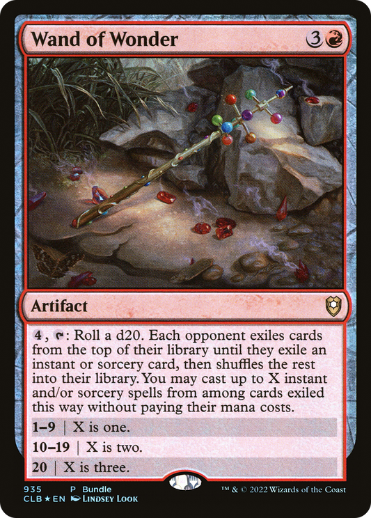 Wand of Wonder (CLB-935) - Commander Legends: Battle for Baldur's Gate Foil