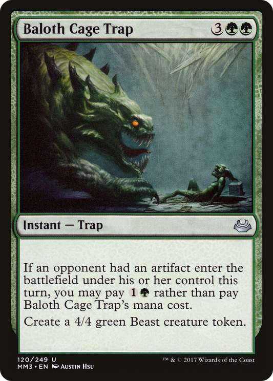 Baloth Cage Trap  (MM3-120) - Modern Masters 2017 Foil
