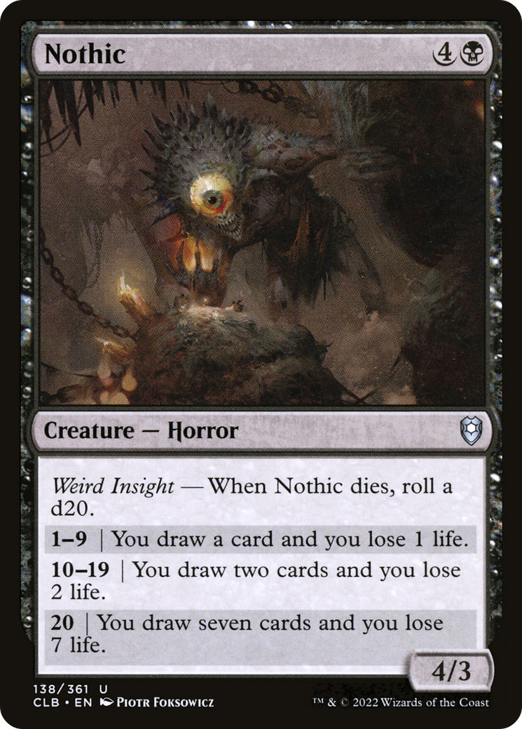 Nothic (CLB-138) - Commander Legends: Battle for Baldur's Gate