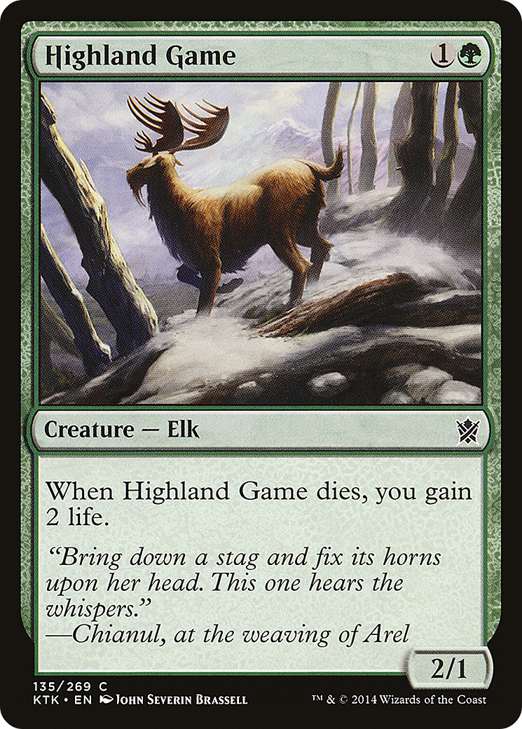 Highland Game (KTK-135) - Khans of Tarkir Foil