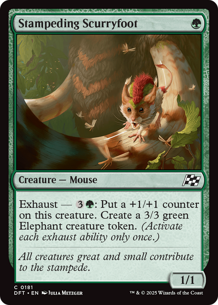 Stampeding Scurryfoot  (DFT-181) - Aetherdrift Foil