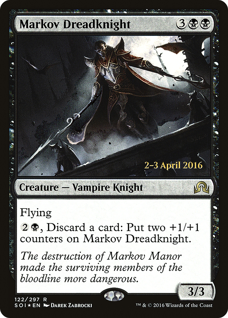 Markov Dreadknight (PRE-122S) - Shadows over Innistrad Promos (Prerelease) Foil