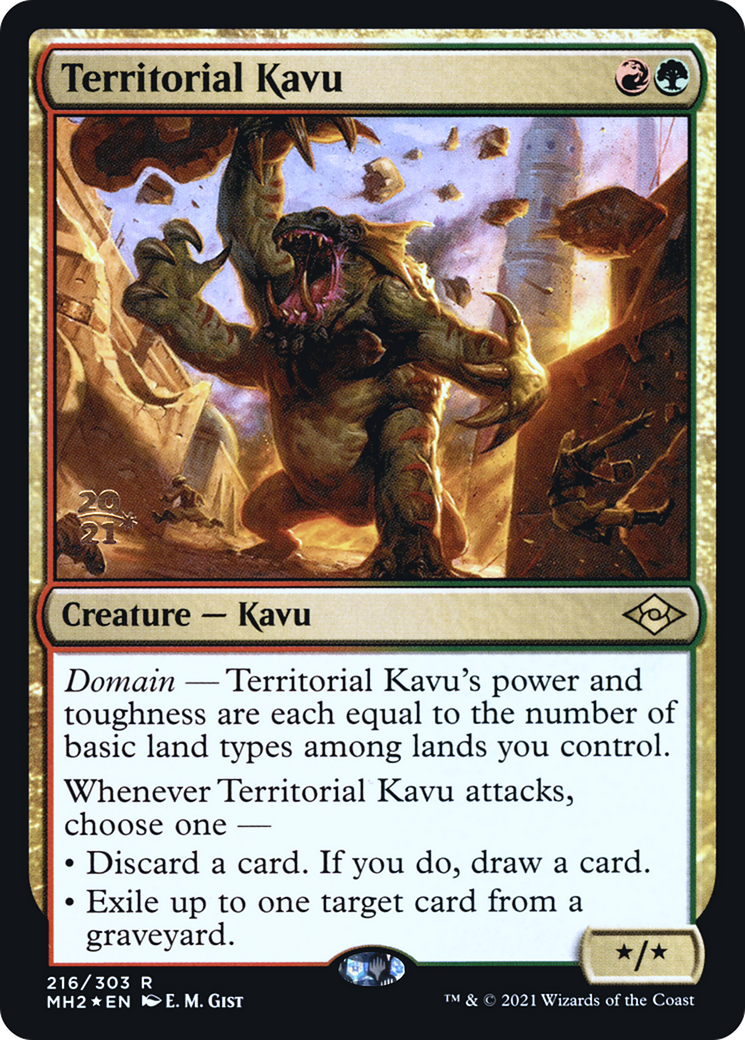 Territorial Kavu (PMH2-216S) - Modern Horizons 2 Promos Foil