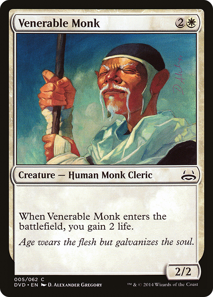 Venerable Monk (DVD-005) - Duel Decks Anthology: Divine vs. Demonic