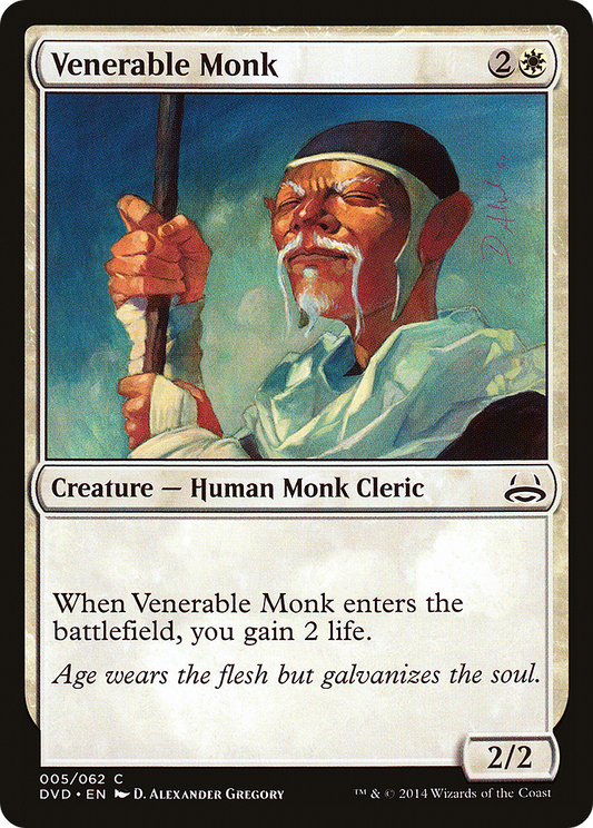 Venerable Monk (DVD-005) - Duel Decks Anthology: Divine vs. Demonic