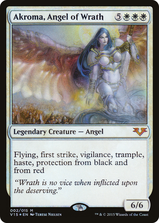 Akroma, Angel of Wrath (V15-002) - From the Vault: Angels Foil