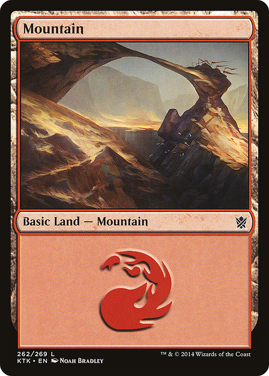 Mountain (KTK-262) - Khans of Tarkir Foil