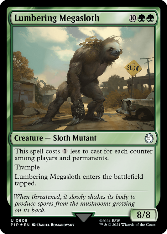 Lumbering Megasloth (PIP-608) - Fallout Foil