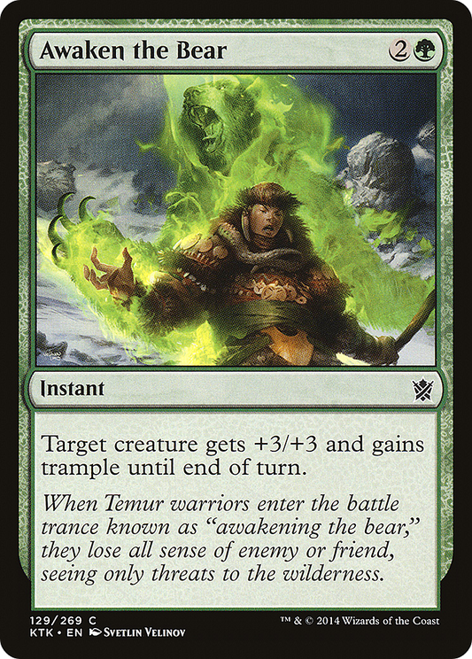 Awaken the Bear (KTK-129) - Khans of Tarkir