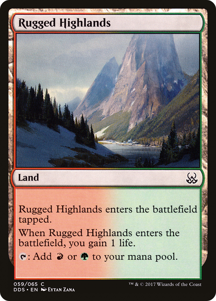 Rugged Highlands (DDS-059) - Duel Decks: Mind vs. Might