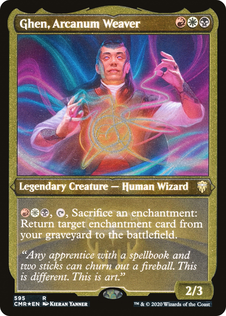 Ghen, Arcanum Weaver (CMR-595) - Commander Legends Etched Foil