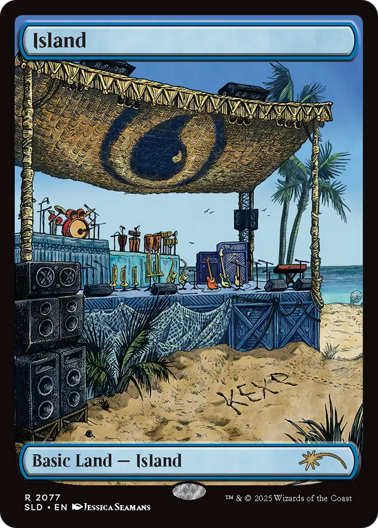 Island  (Borderless)(SLD-2077) - Secret Lair Drop