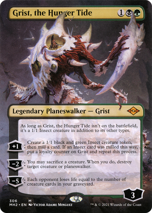 Grist, the Hunger Tide (MH2-306) - Modern Horizons 2 (Borderless) Foil