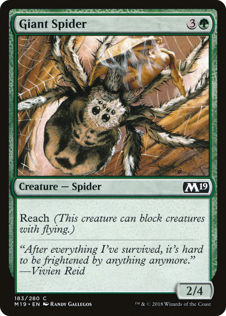 Giant Spider (M19-183) - Core Set 2019 Foil