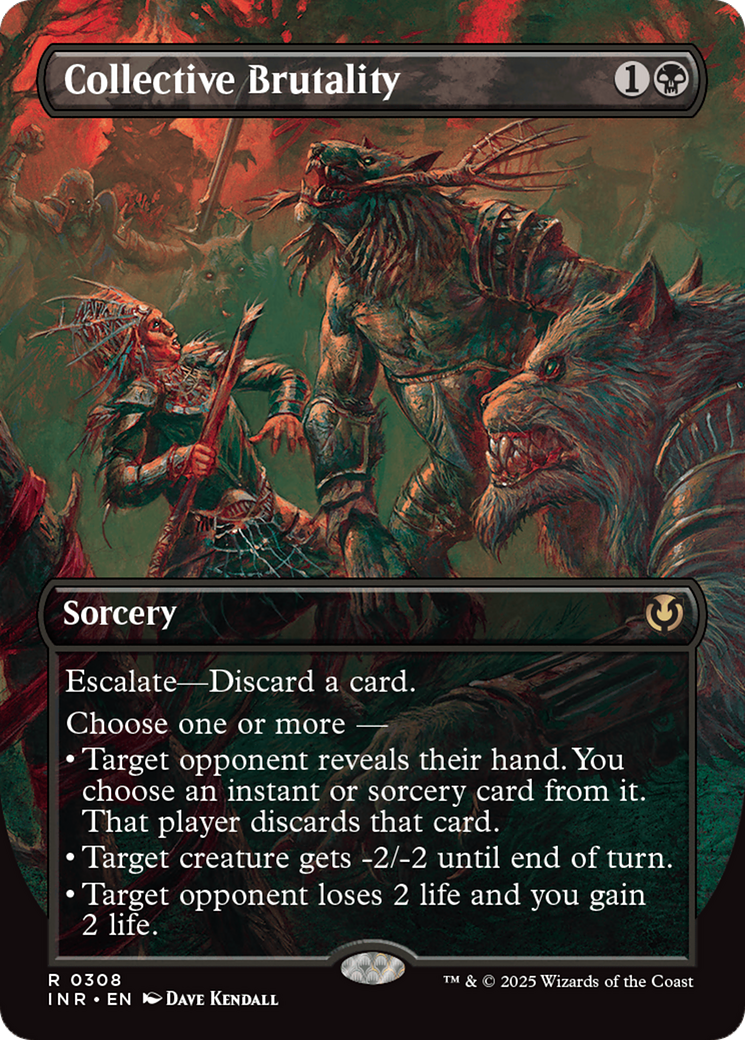 Collective Brutality (Borderless)  (Borderless)(INR-308) - Innistrad Remastered