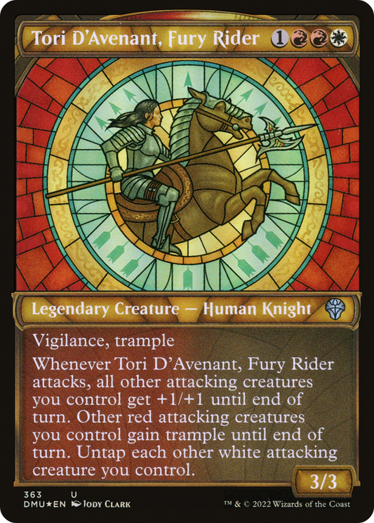 Tori D'Avenant, Fury Rider (DMU-363) - Dominaria United: (Showcase) Foil