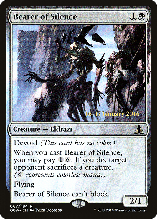 Bearer of Silence (POGW-67S) - Oath of the Gatewatch Promos: (devoid) Foil