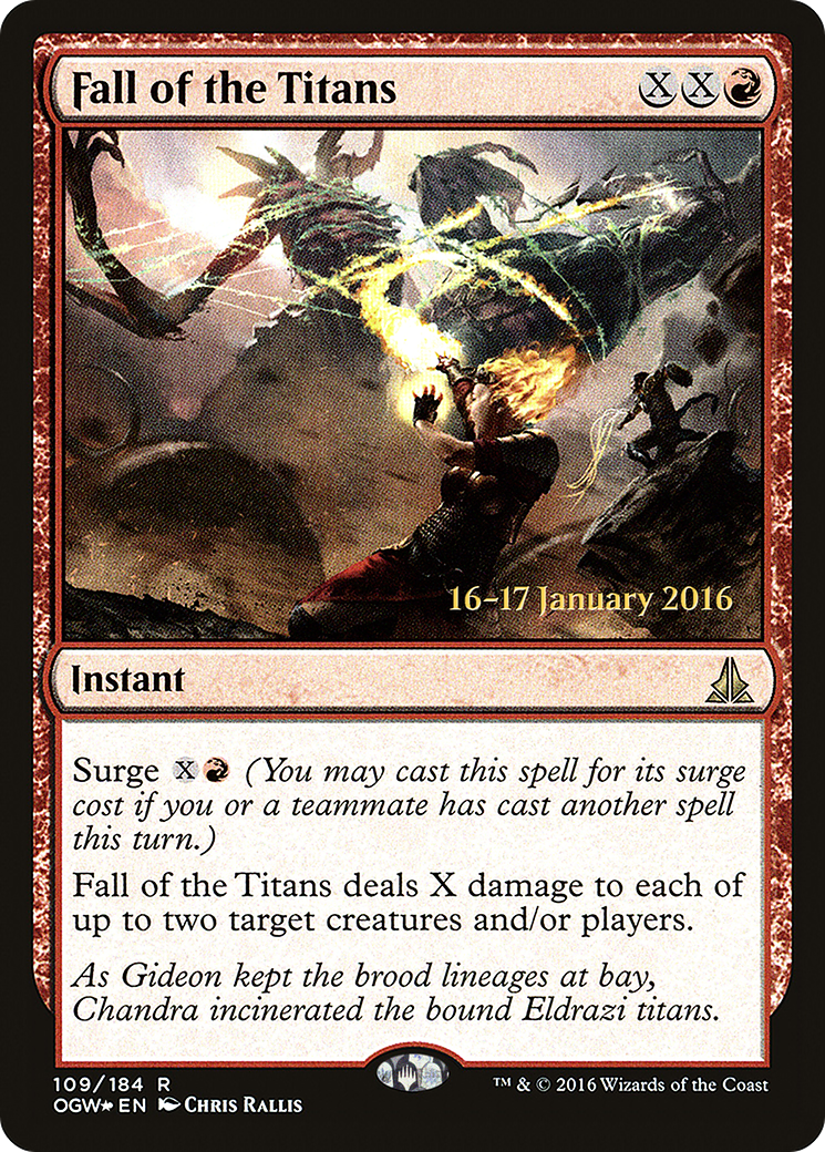 Fall of the Titans (PRE-109S) - Oath of the Gatewatch Promos (Prerelease) Foil