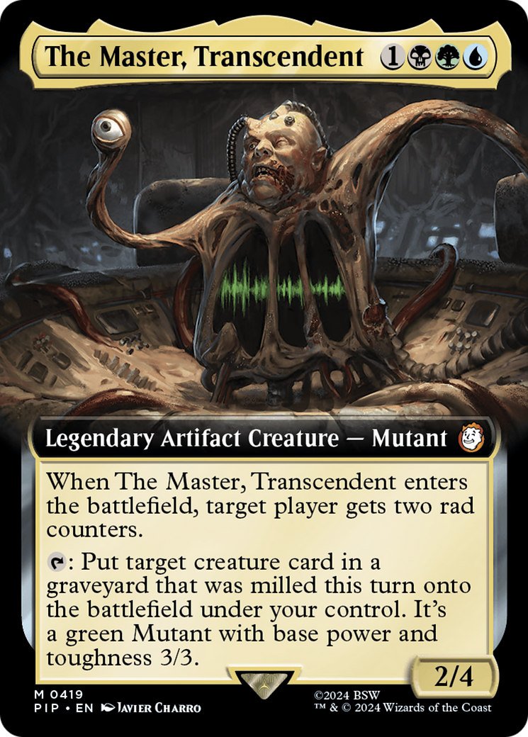 The Master, Transcendent (PIP-419) - Fallout: (Extended Art) Foil