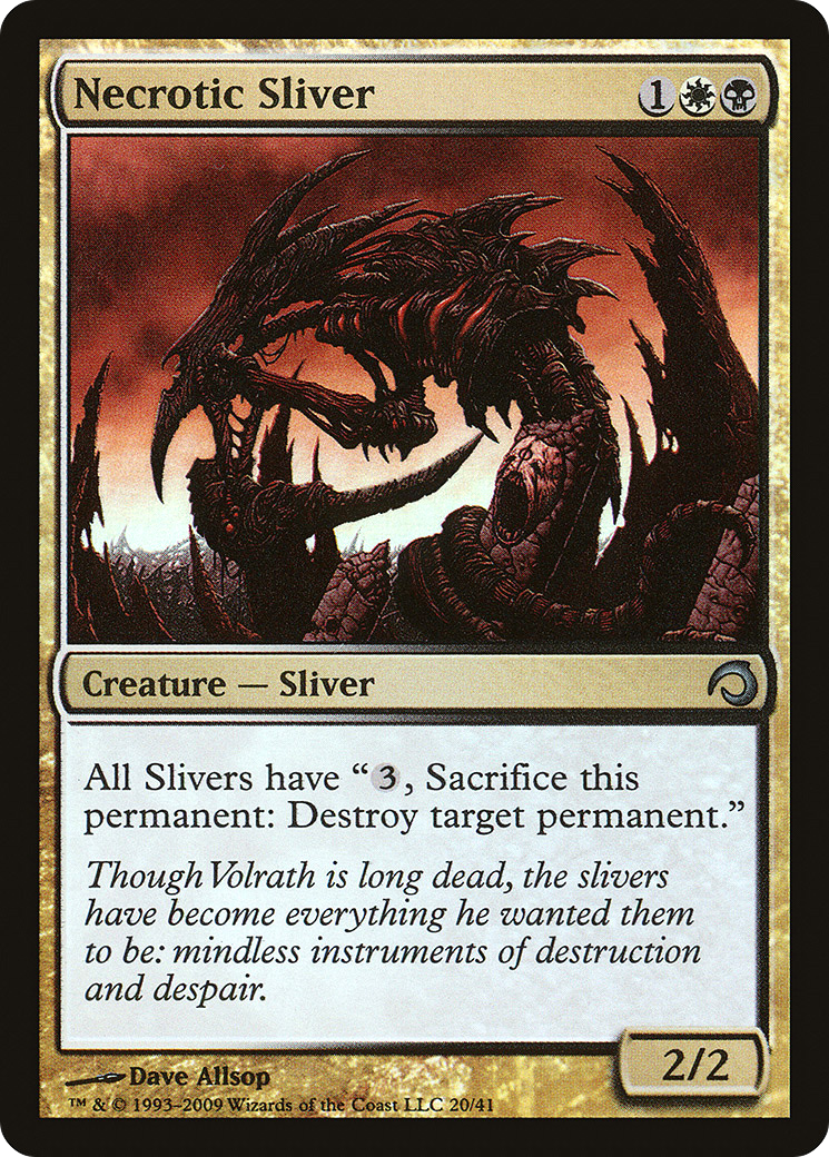 Necrotic Sliver (H09-020) - Premium Deck Series: Slivers Foil