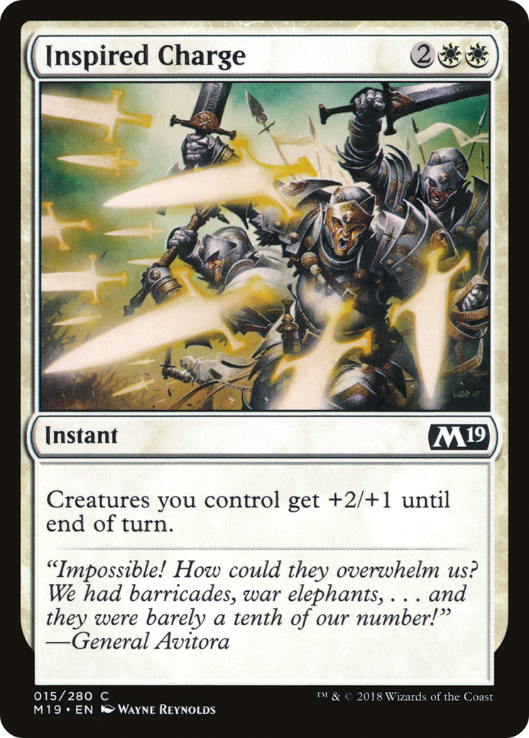 Inspired Charge (M19-015) - Core Set 2019