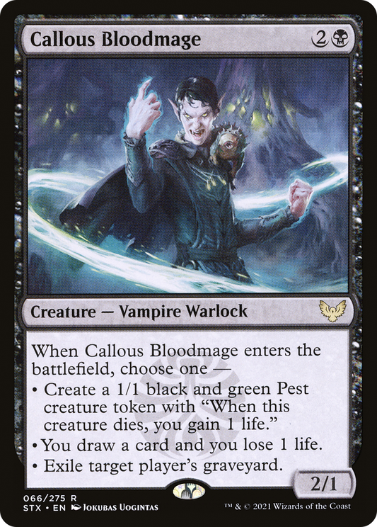 Callous Bloodmage (STX-066) - Strixhaven: School of Mages